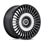 ASANTI BLACK SATIN BLACK BRIGHT MACH FACE 9x22 5x110 ET15 CB65.07 Must