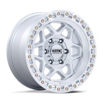 KMC KM553 TORX GLOSS SILVER W/ MACHINED FACE 9x17 5x127 ET-12 CB71.5 Hall / Hõbedane
