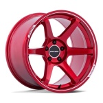 MOTEGI MR160 BATTLE VI CHERRY RED METALLIC W/ MACHINED LI 9.5x18 5x114.3 ET35 CB72.56 Red
