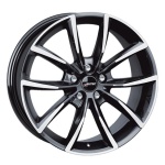 AUTEC Astana Black Polished 7x17 5x108 ET42