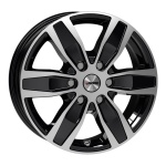 AUTEC Quantro 6 Black Polished 7x17 6x120 ET45