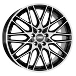CMS C25 Black Polished 7x17 5x100 ET40