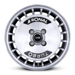 RONAL R10 Turbo Black Polished 7x15 4x100 ET37