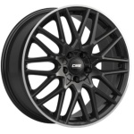 CMS C25 Gloss Black Polished lip 7x17 4x100 ET45