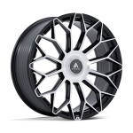 ASANTI BLACK AB051 ENVOY GLOSS BLACK W/ MACHINED FACE 9x20 ET20 CB72.56 Must
