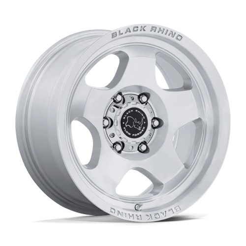 statusfalgar-16096-5 Black Rhino Hard Alloys BR031 SOL GLOSS SILVER W/ MACHINED FACE 8x17 6x114.3 ET20 CB66.06 Hall / Hõbedane - Image 1