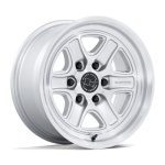 Black Rhino Hard Alloys BR032 ECHO GLOSS SILVER W/ MACHINED FACE 8.5x17 6x139.7 ET25 CB106.1 Hall / Hõbedane