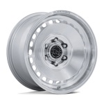 Black Rhino Hard Alloys BR036 BASIN GLOSS SILVER W/ MACHINED FACE 8.5x17 6x139.7 ET25 CB106.1 Hall / Hõbedane