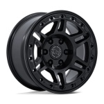 Black Rhino Hard Alloys BR039 VANGUARD MATTE BLACK 8.5x17 6x135 ET25 CB87.1 Must