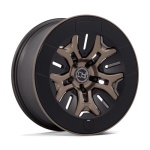 Black Rhino Hard Alloys BR406 ROCKLEDGE MATTE BRONZE 8.5x20 5x139.7 ET35 CB64.15 Kuldne / Pronks