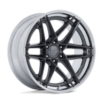 FUEL 1PC FC408 FLIGHT GLOSS GUNMETAL W/ CHROME LIP 10x22 6x135 ET-18 CB87.1 Kroom / Poleeritud