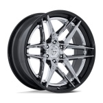 FUEL 1PC FC408 FLIGHT CHROME W/ GLOSS BLACK LIP 10x22 6x135 ET-18 CB87.1 Other