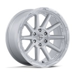 FUEL 1PC FC887 CIRCUIT GLOSS SILVER W/ MACHINED FACE 9x18 6x139.7 ET20 CB106.1 Hall / Hõbedane