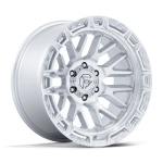 FUEL 1PC FC890 RAIL GLOSS SILVER W/ MACHINED FACE 9x20 6x135 ET1 CB87.1 Hall / Hõbedane