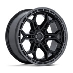 FUEL 1PC FC896 HEATHEN GLOSS BLACK W/ GLOSS GUNMETAL LIP 9x20 6x135 ET1 CB87.1 Must