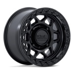 KMC Powersports KS241 TORX UTV BEADLOCK MATTE BLACK W/ GLOSS BLACK 7x15 6x139.7 ET38 CB100.3 Must