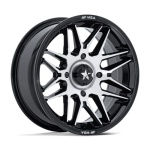 MSA OFFROAD WHEELS M52 RADAR UTV GLOSS BLACK MACHINED 7x14 4x137 ET-47 CB96 Must