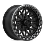 MSA OFFROAD WHEELS MA53 BOLO UTV BEADLOCK MATTE BLACK W/ GLOSS GUNMET 7x15 4x137 ET38 CB96 Must