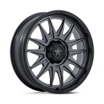 MSA OFFROAD WHEELS M55 COMMANDER UTV MATTE GUNMETAL W/ MATTE BLACK LI 7x15 5x114.3 ET10 CB72.56 Must