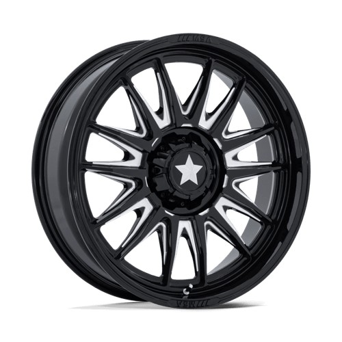 statusfalgar-16320-14 MSA OFFROAD WHEELS M55 COMMANDER UTV GLOSS BLACK MILLED 7x15 5x114.3 ET10 CB72.56 Must - Image 1