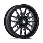 MSA OFFROAD WHEELS M55 COMMANDER UTV GLOSS BLACK MILLED 7x18 4x110 ET10 CB86 Must