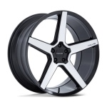 NICHE 1PC NC283 MODENA GLOSS BLACK MACHINED 9x22 5x114.3 ET35 CB72.56 Must