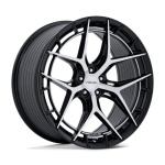 NICHE 1PC NC286 RIVIERA GLOSS BLACK W/ MACHINED FACE 9x20 5x112 ET45 CB72.56 Must