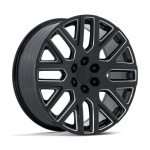 Performance Replicas PR231 GLOSS BLACK MILLED 10x24 6x139.7 ET31 CB78.1 Must