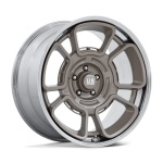 US MAG 1PC UC147 FLAGSTAFF PEWTER W/ CHROME LIP 9x22 5x127 ET0 CB78.1 Kroom / Poleeritud