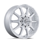 FUEL 1PC D912 CIRCUIT DUALLY GLOSS SILVER W/ MACHINED FACE 8.25x22 8x200 ET-202 CB142 Hall / Hõbedane