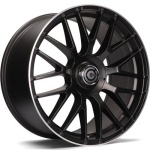 Carbonado Dark Matt Black Lip Polished 8x18 5x112 ET35 CB66.5 Other
