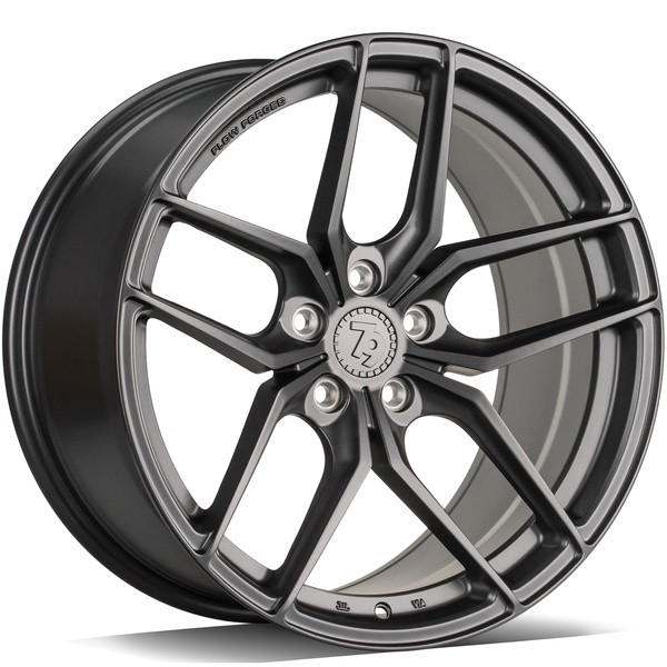 statusfalgar-16595-1 seventy9 SCF-Y Half Grey Matt 8x18 5x112 ET30 CB66.6 Hall / Hõbedane - Pilt 1