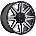 DIRT A.T D68 Flatblack machined face 9x20 6x114.3 ET25 CB66.1 Must