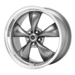 AMERICAN RACING AR105 Anthracite Machined Lip 9x17 5x120.65 ET45 CB72.6 Hall / Hõbedane
