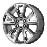 OE CREATIONS PR168 Hyper Silver with Chrome Accents 9x22 6x139.7 ET24 CB78.3 Hall / Hõbedane