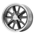 AMERICAN RACING VN427 Two-Piece Mag Gray Center Polished Barrel 9.5x17 5x114.3 ET6 CB72.6 Hall / Hõbedane