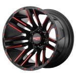 MOTO METAL MO978 Satin  Black Machined Red Tint 10x20 6x139.7 ET-24 CB106.25 Must
