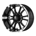 FAIRWAY ALLOYS FA134 Machined Matte Black 6.5x14 4x101.6 ET-20 CB70.7 Must