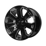 OE CREATIONS PR113 Gloss Black With Chrome Accents 9x22 6x139.7 ET24 CB78.3 Must
