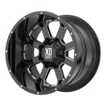 XD SERIES BY KMC WHEELS XD825 Gloss Black Milled 9x20 8x165.1 ET0 CB125.5 Must
