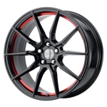 OE CREATIONS PR193 Gloss Black Red Machined 9x18 5x114.3 ET30 CB70.6 Must