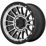 KMC KM542 Satin Black Machined 7x16 5x114.3 ET30 CB72.56 Must