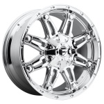 FUEL 1PC FC530 CHROME PLATED 9.5x22 ET19 CB106.1 Kroom / Poleeritud