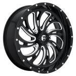 FUEL UTV FV641 GLOSS BLACK MILLED 7x24 4x156 ET13 CB132 Must