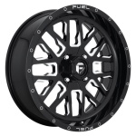 FUEL UTV FV611 GLOSS BLACK MILLED 7x20 4x137 ET13 CB110.1 Must