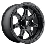 FUEL 1PC FC572 MATTE BLACK 8.5x17 6x139.7 ET7 CB108 Must