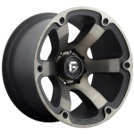 FUEL 1PC FC564 MATTE BLACK DOUBLE DARK TINT 9x18 5x127 ET1 CB78.1 Must