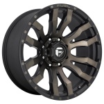 FUEL 1PC FC674 MATTE BLACK DOUBLE DARK TINT 9x17 6x139.7 ET-12 CB106.1 Must