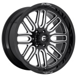 FUEL 1PC FC662 GLOSS BLACK MILLED 10x20 5x127 ET-18 CB78.1 Must