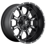 FUEL 1PC FC517 MATTE BLACK MILLED 9x17 8x165.1 ET1 CB125.1 Must